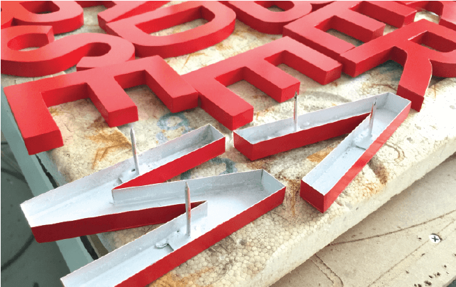 Box-up Lettering Signage